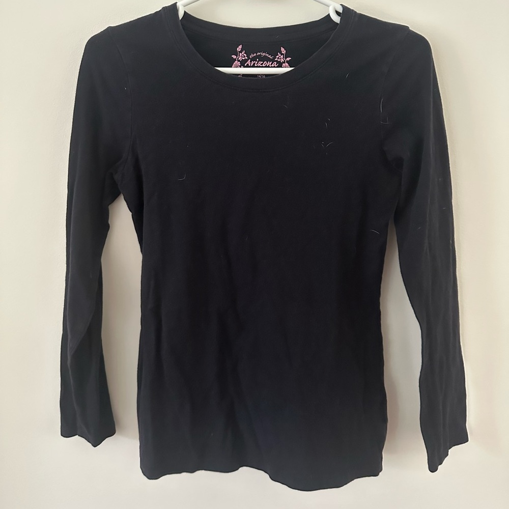 Arizona Jean Company Black Long Sleeve T-Shirt